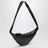 Small Croissant Bag in dark green coated cotton