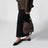 Small dark chocolate cotton canvas tote bag