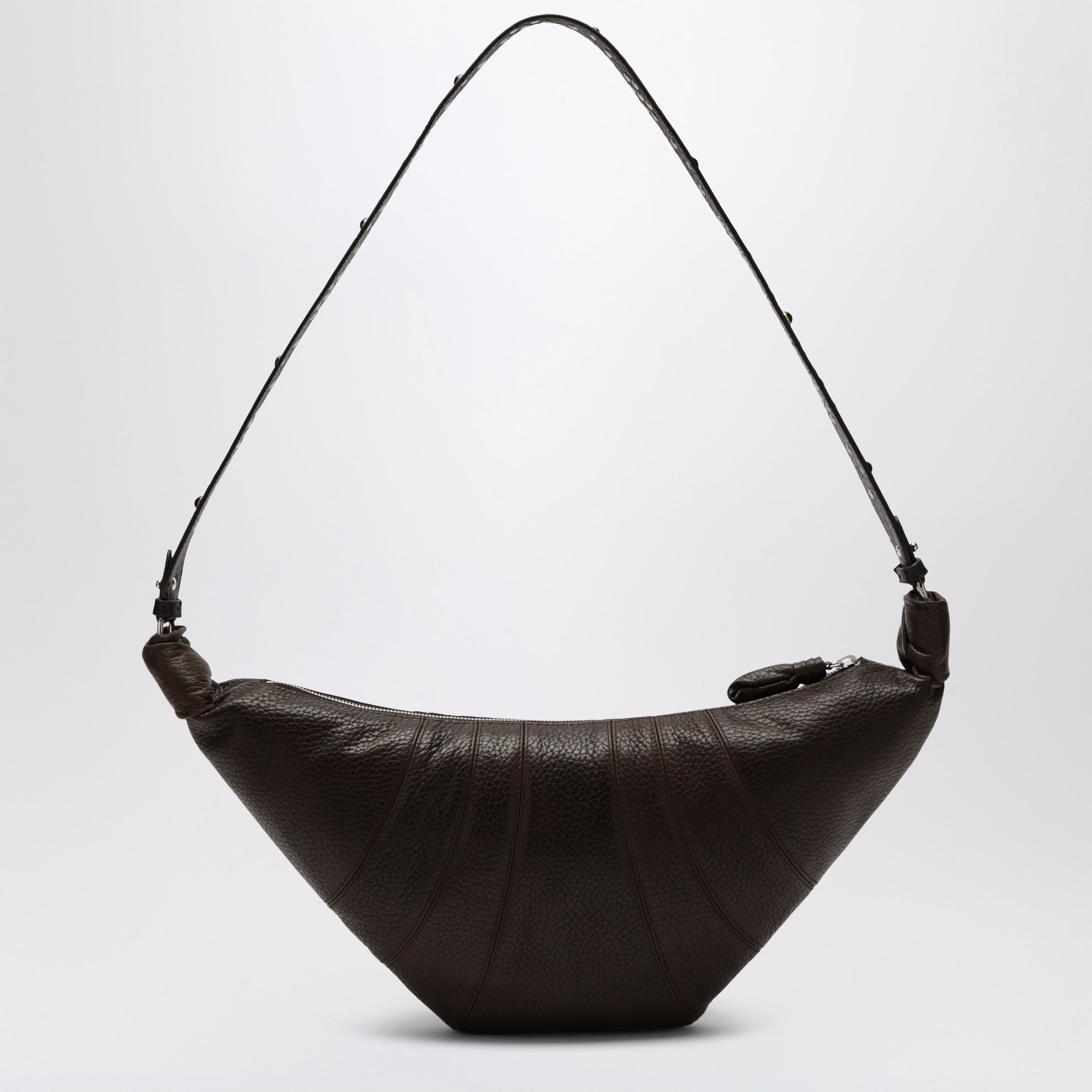 Medium Croissant leather bag with Western studs