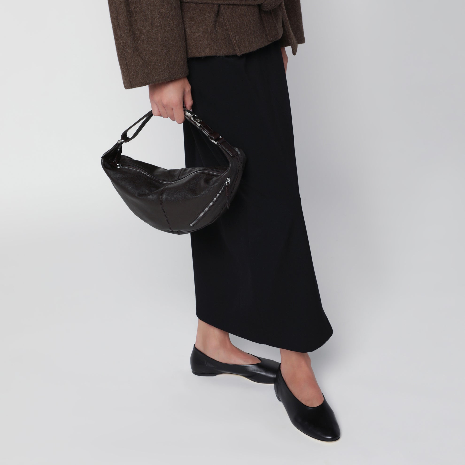 Quiver Clip Mini Dark Chocolate Buffalo Leather Bag