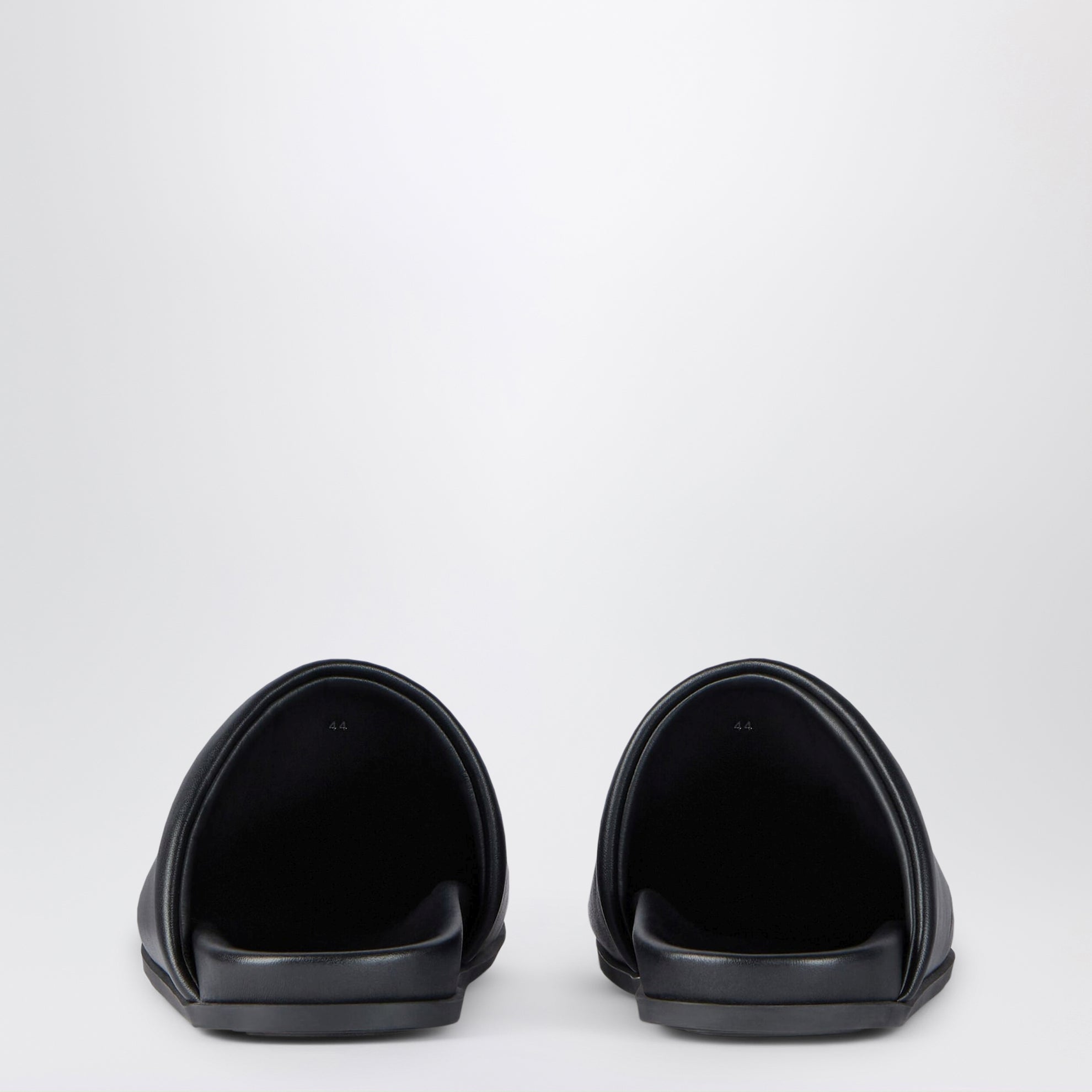 Black nappa Puffy mules