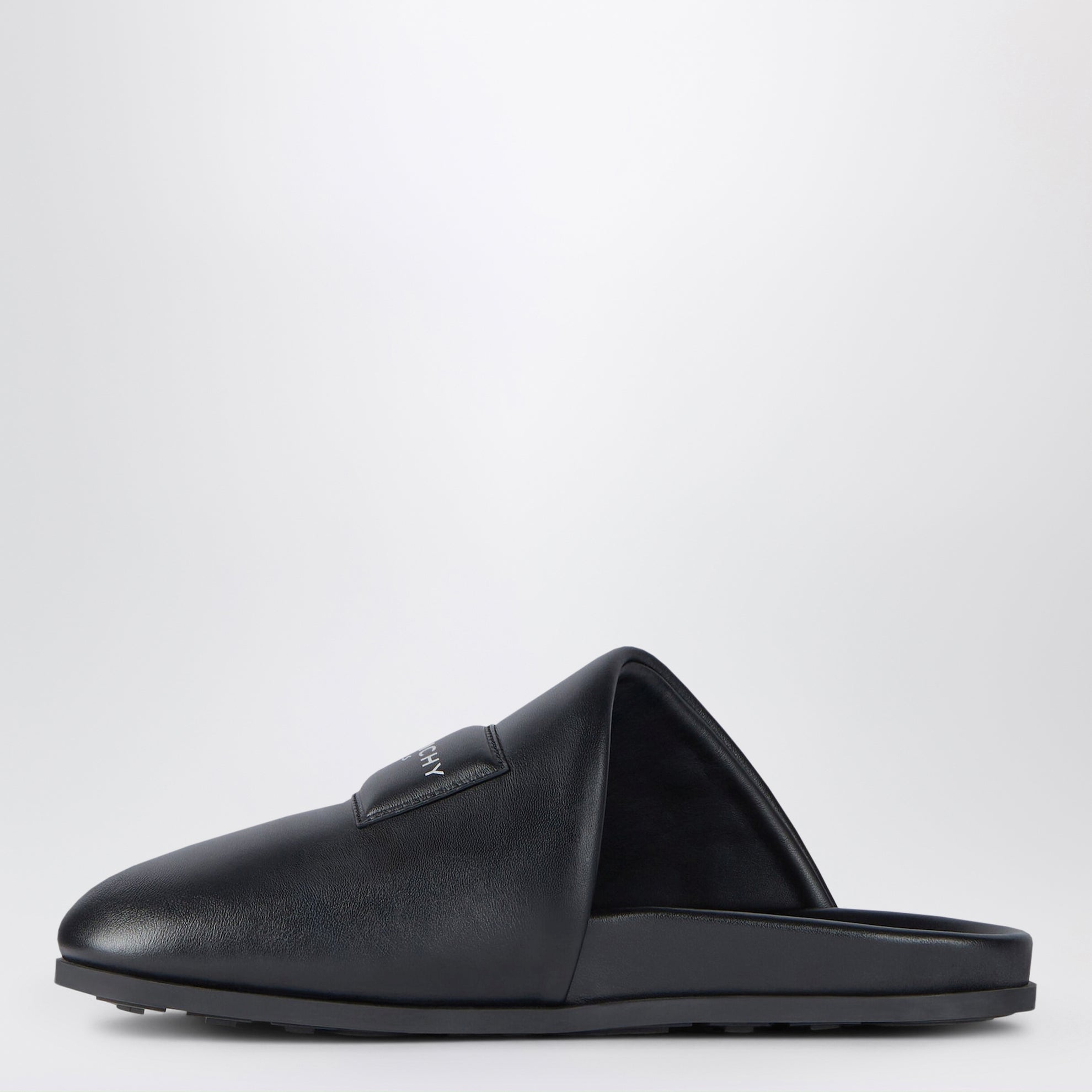 Black nappa Puffy mules