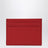 Red leather card holder with DG logo