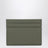Portacarte verde militare in pelle plongé