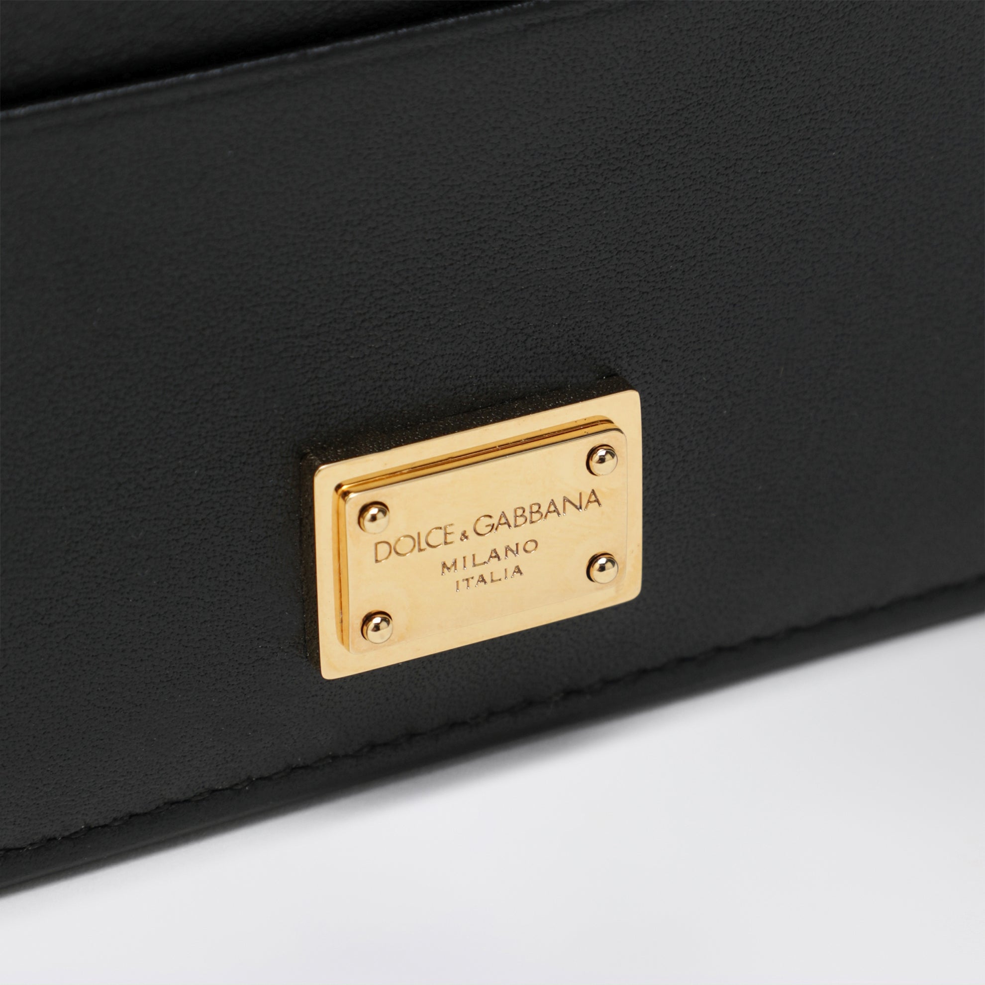 Porte-cartes noir en cuir de veau plongé