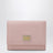 Portafoglio french flap rosa carne in pelle dauphine
