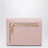 Portafoglio french flap rosa carne in pelle dauphine