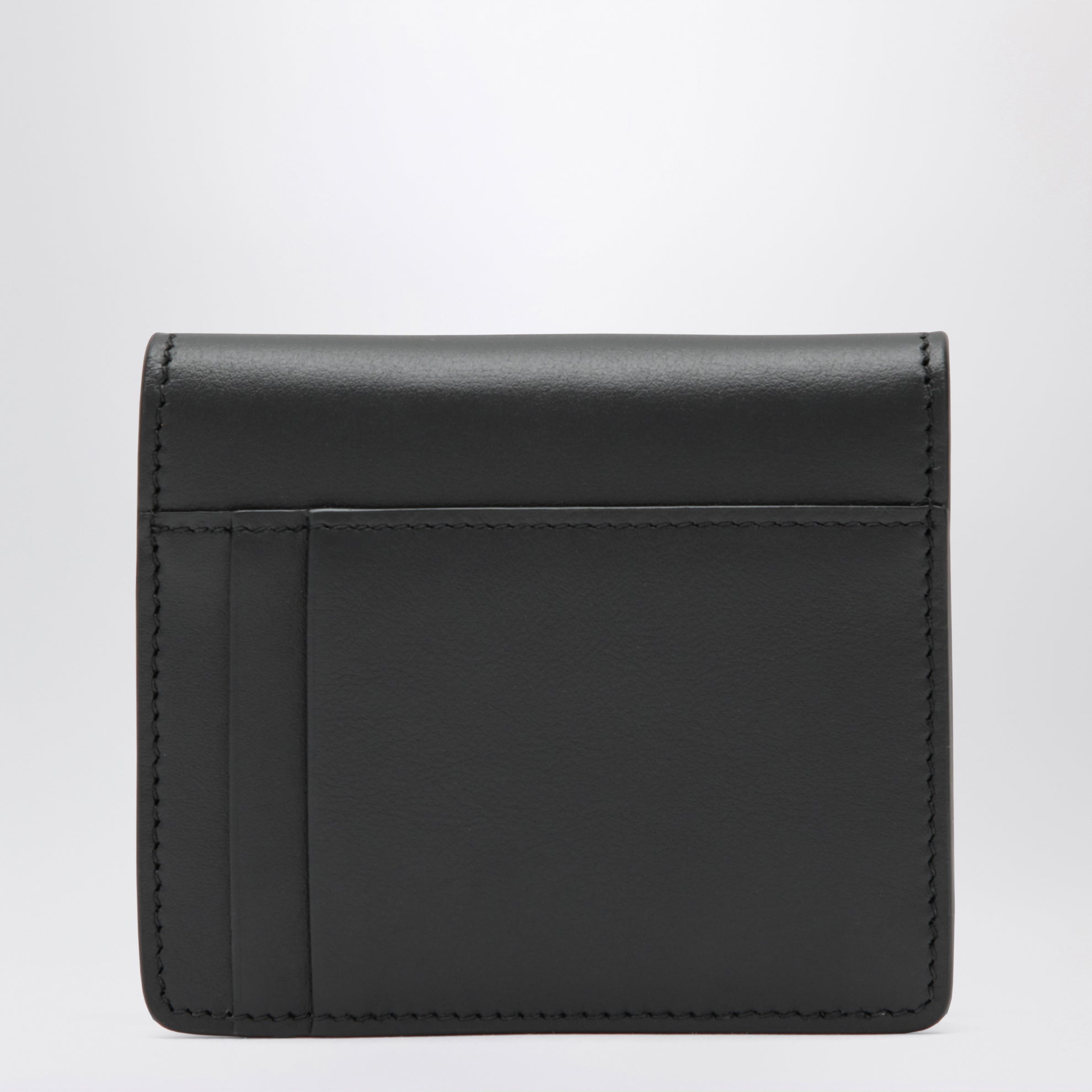 Black leather wallet with DG logo