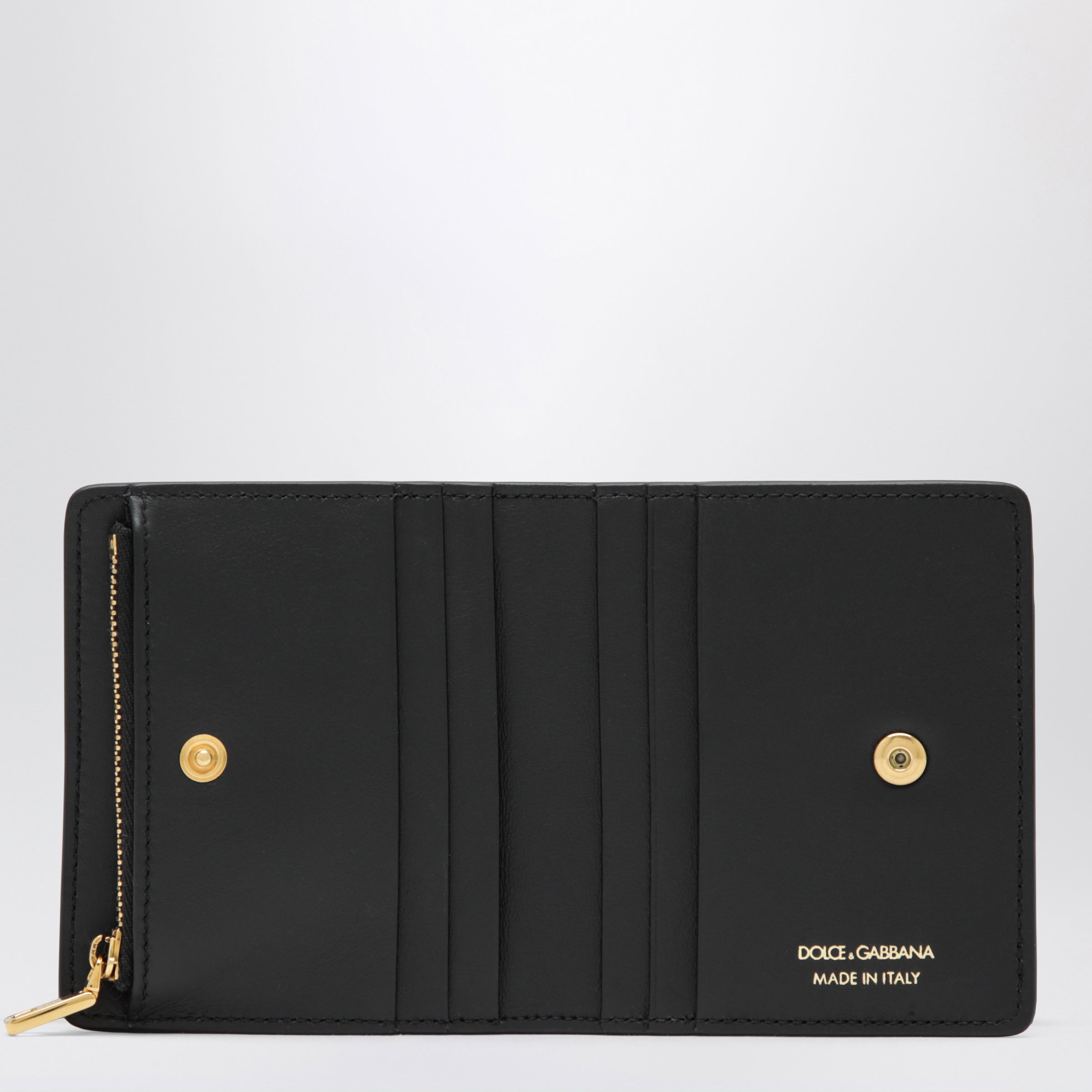 Dolce&Gabbana Black leather wallet with DG logo | TheDoubleF