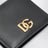 Black leather wallet with DG logo