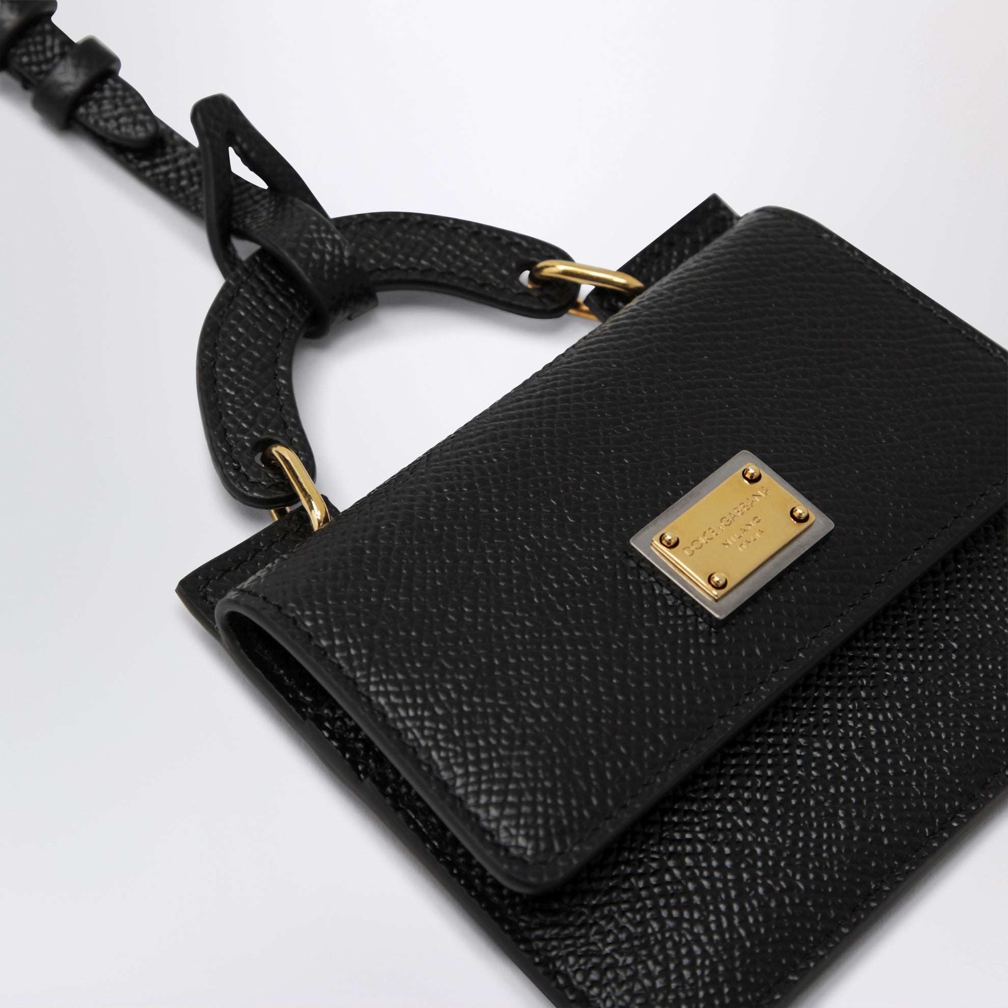 Portacarte in pelle di vitello Dauphine nero