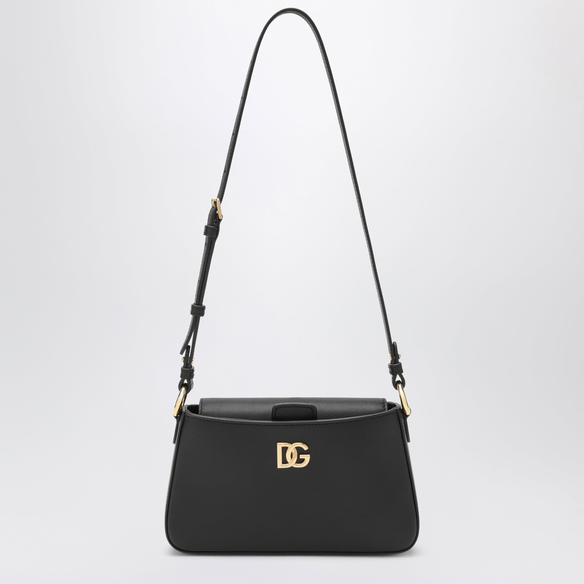 Black calfskin phone bag