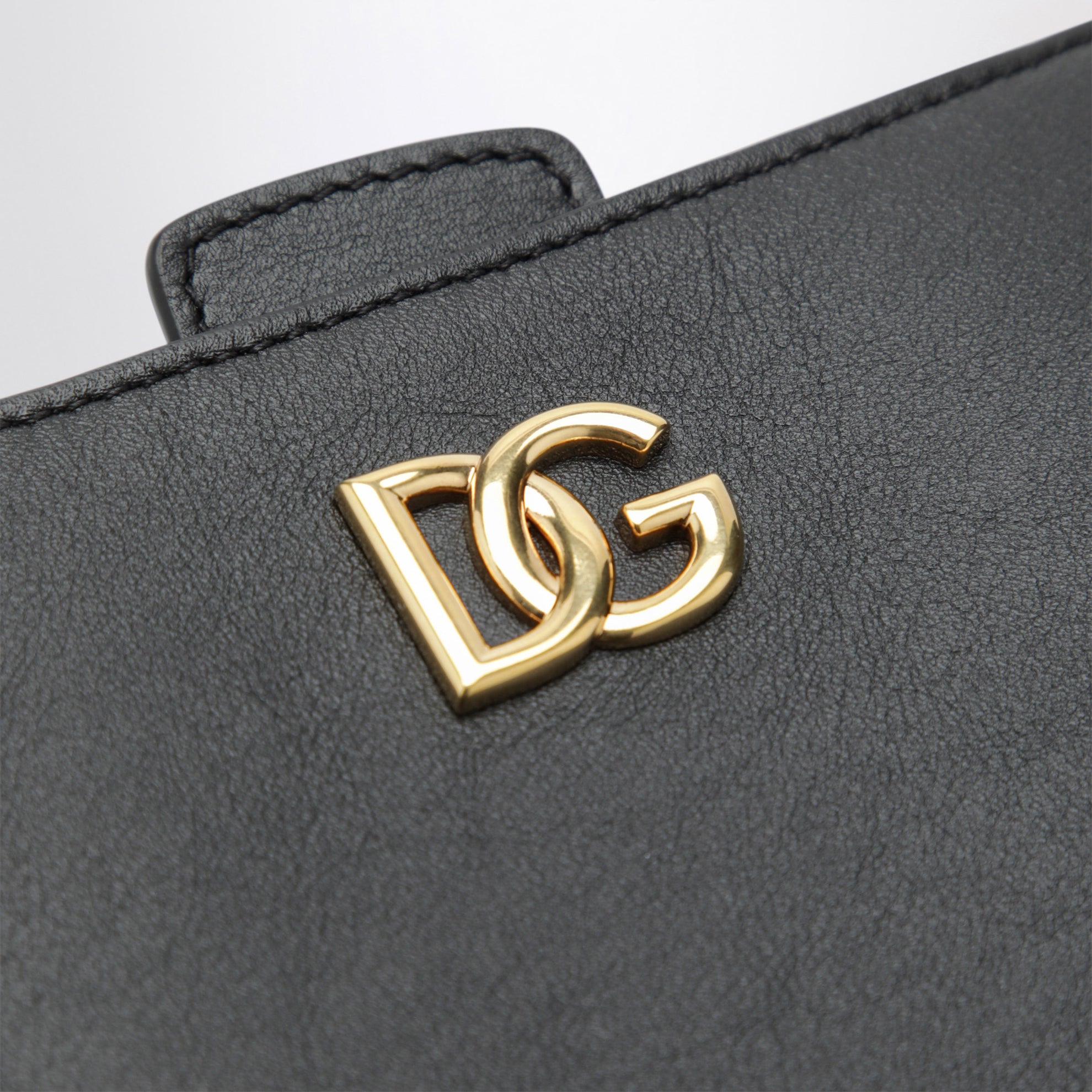 Black calfskin phone bag