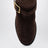 Bottes biker en daim Chocolate