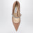 Bing crystal-strap patent leather pumps in ballet pink