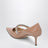 Bing crystal-strap patent leather pumps in ballet pink