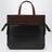 Borsa tote Switch piccola in vitello nera/espresso