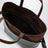 Borsa tote Switch piccola in vitello nera/espresso
