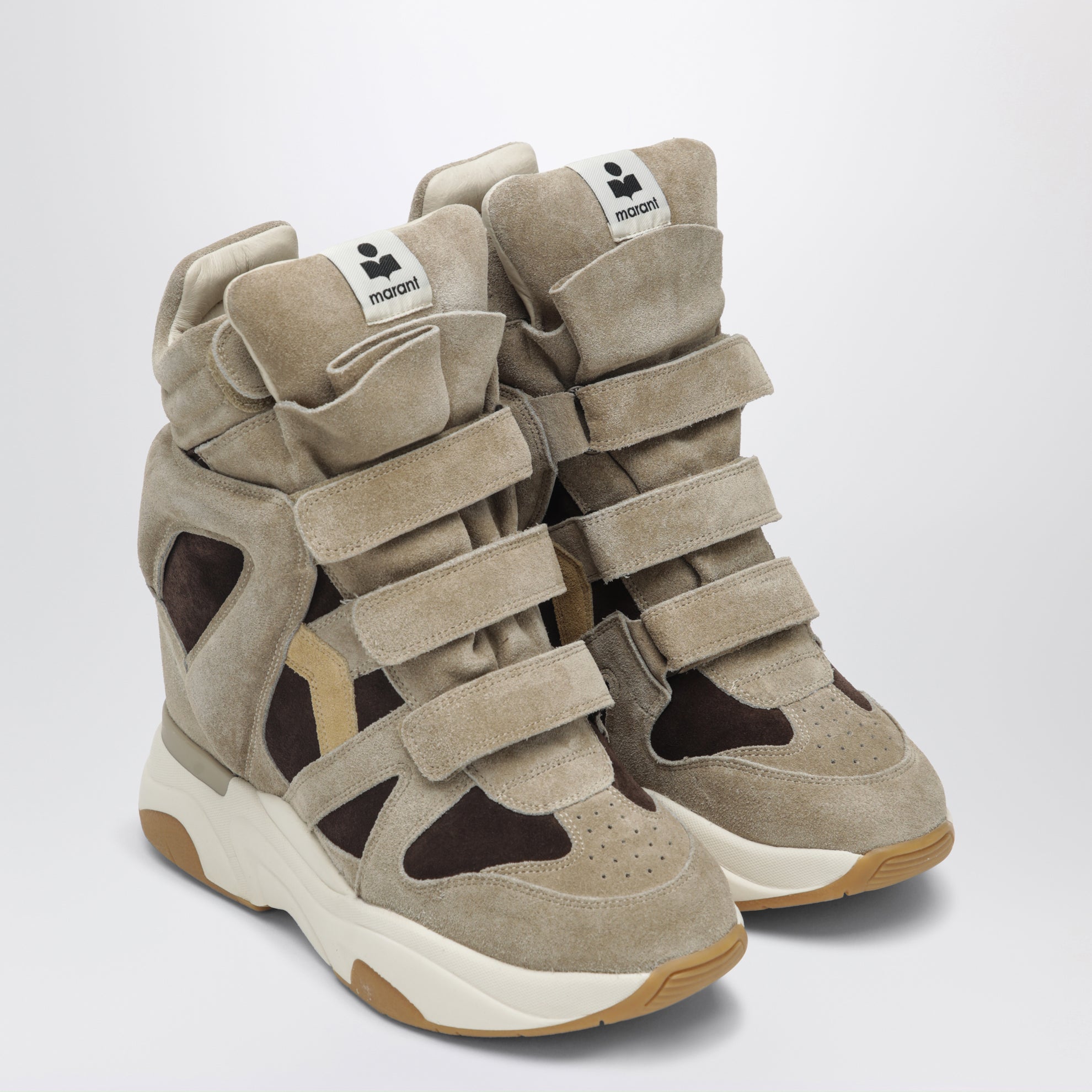 Sneakers Balskee Sabbia/Cioccolato in camoscio