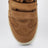 Hohe IM3 Keilsneaker aus Leder in Cognac / Schwarz