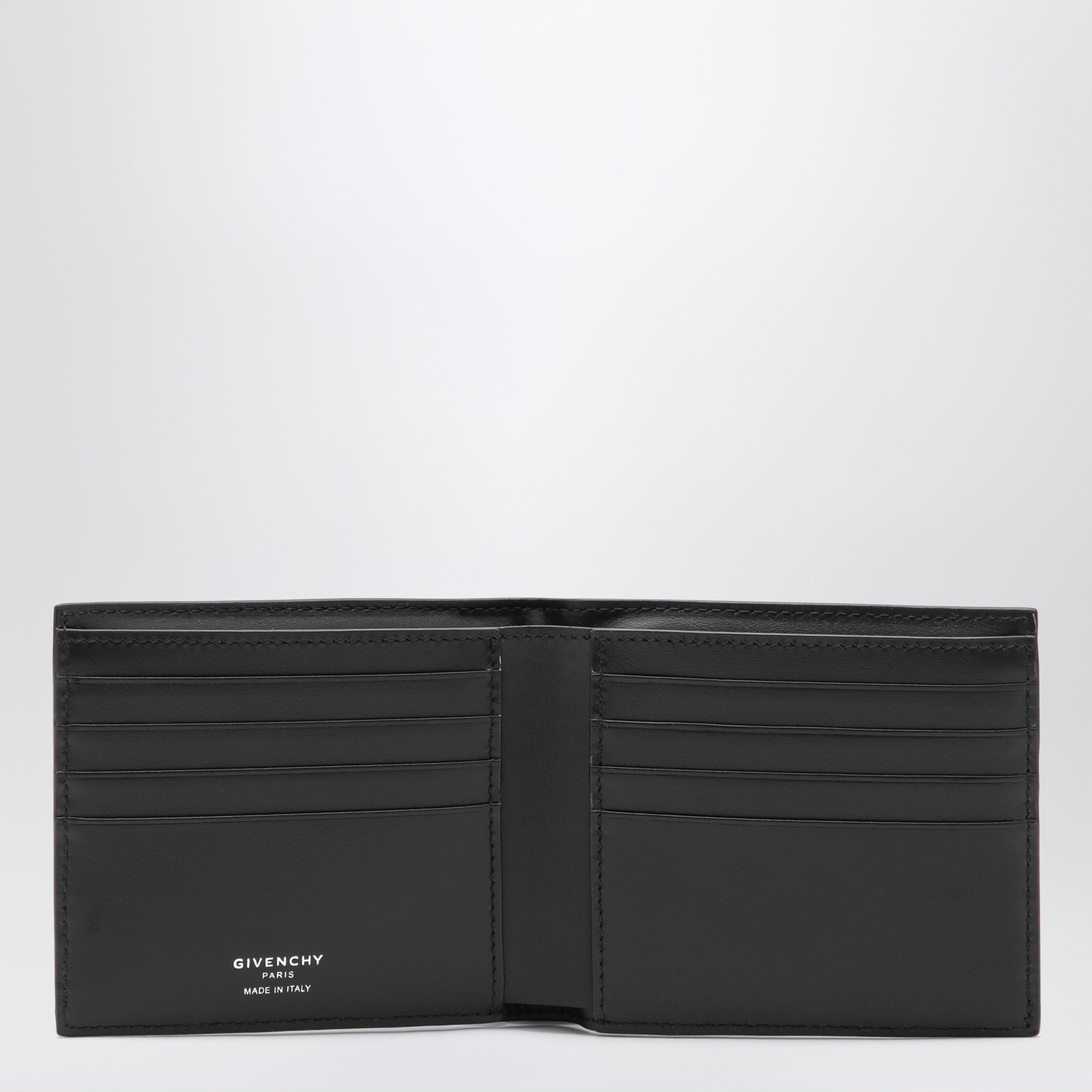 Givenchy Embossed-logo calf leather wallet in black | TheDoubleF