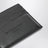 Black leather card holder with logo