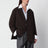 Veste droite Bea marron foncé