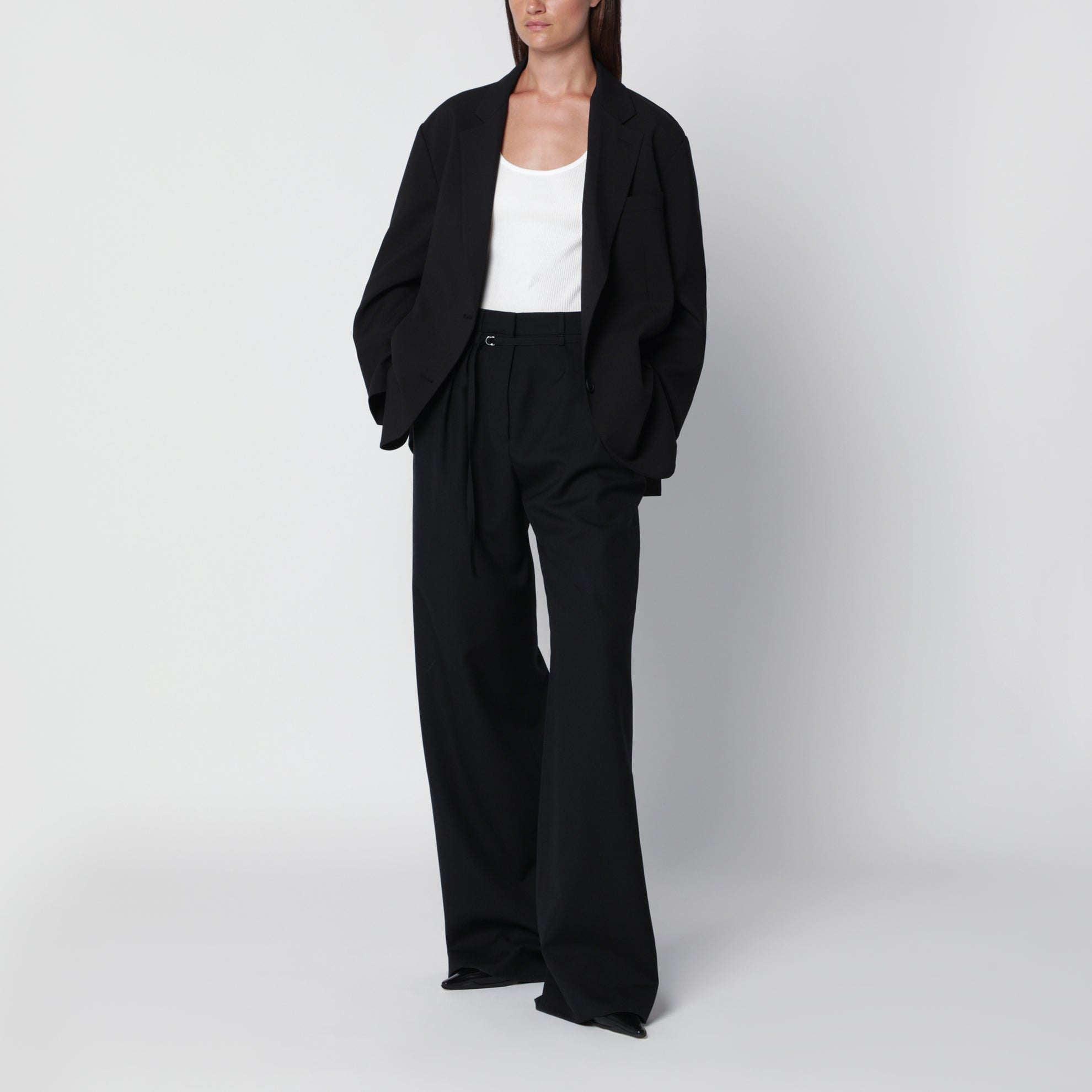 Bea black single-breasted jacket