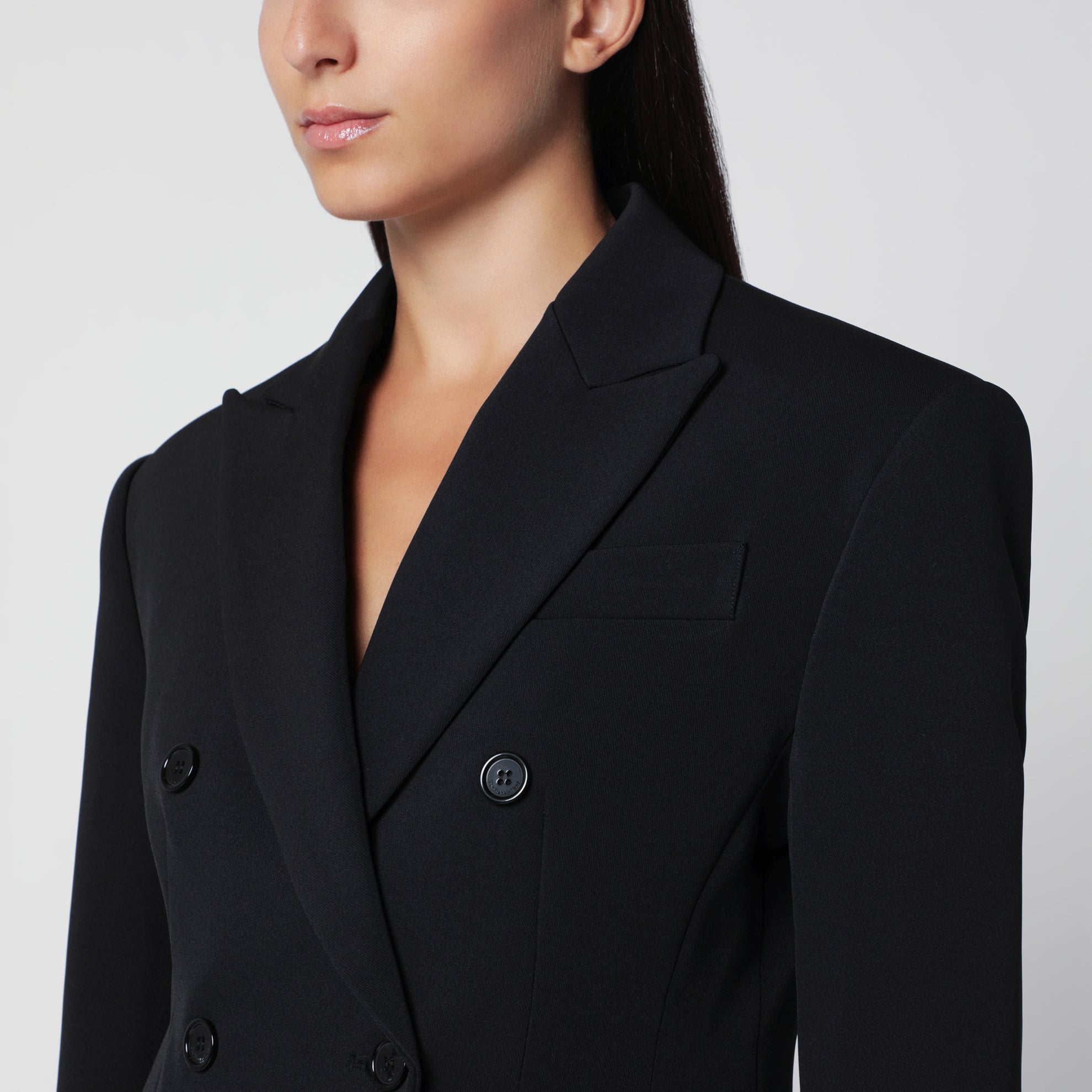 Doyer black blazer in polyester