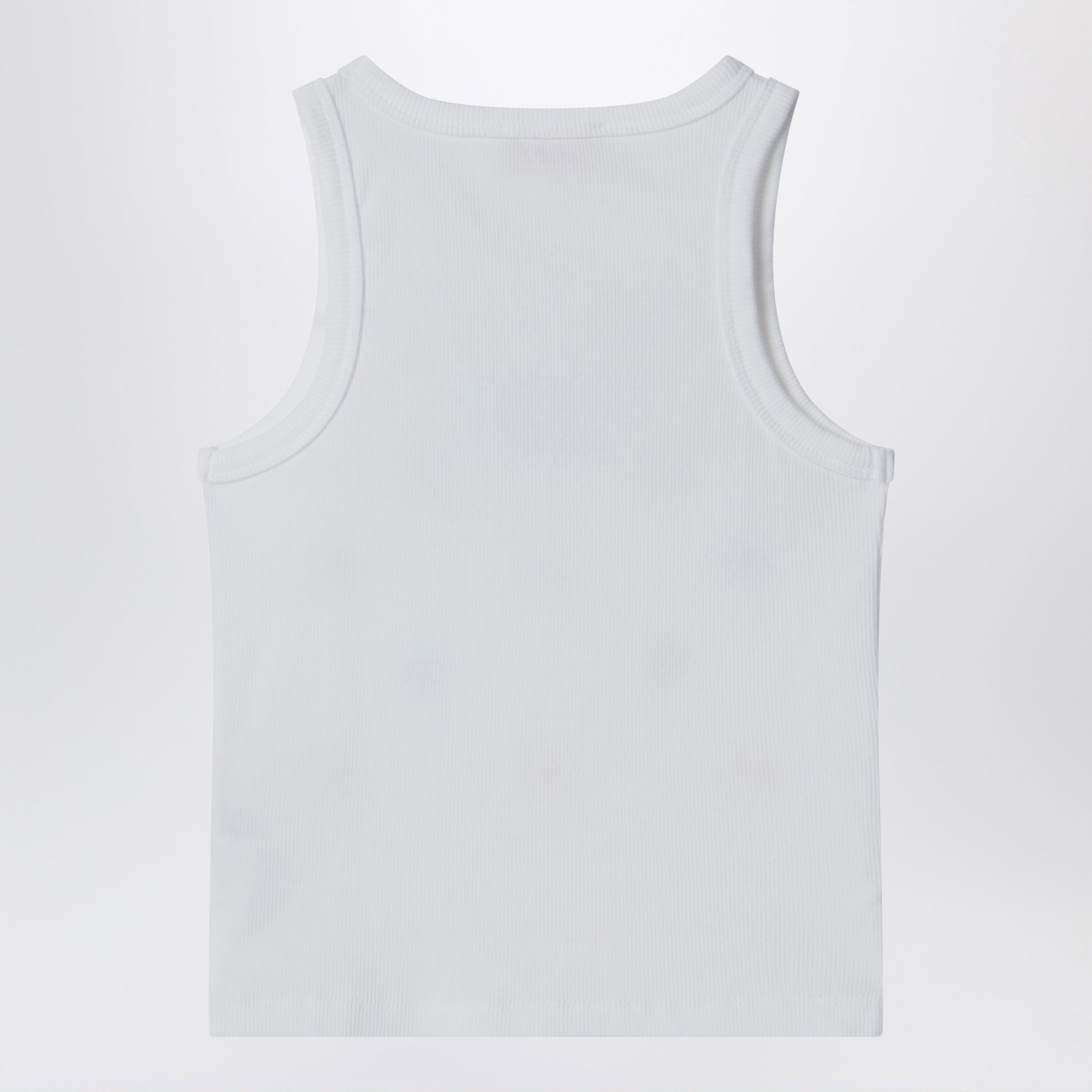 Débardeur blanc avec logo brodé