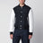 Giacca Varsity blu navy/bianca in raso