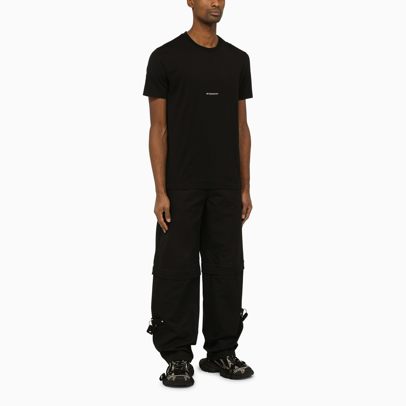 Pantalone nero con fondo rimovibile