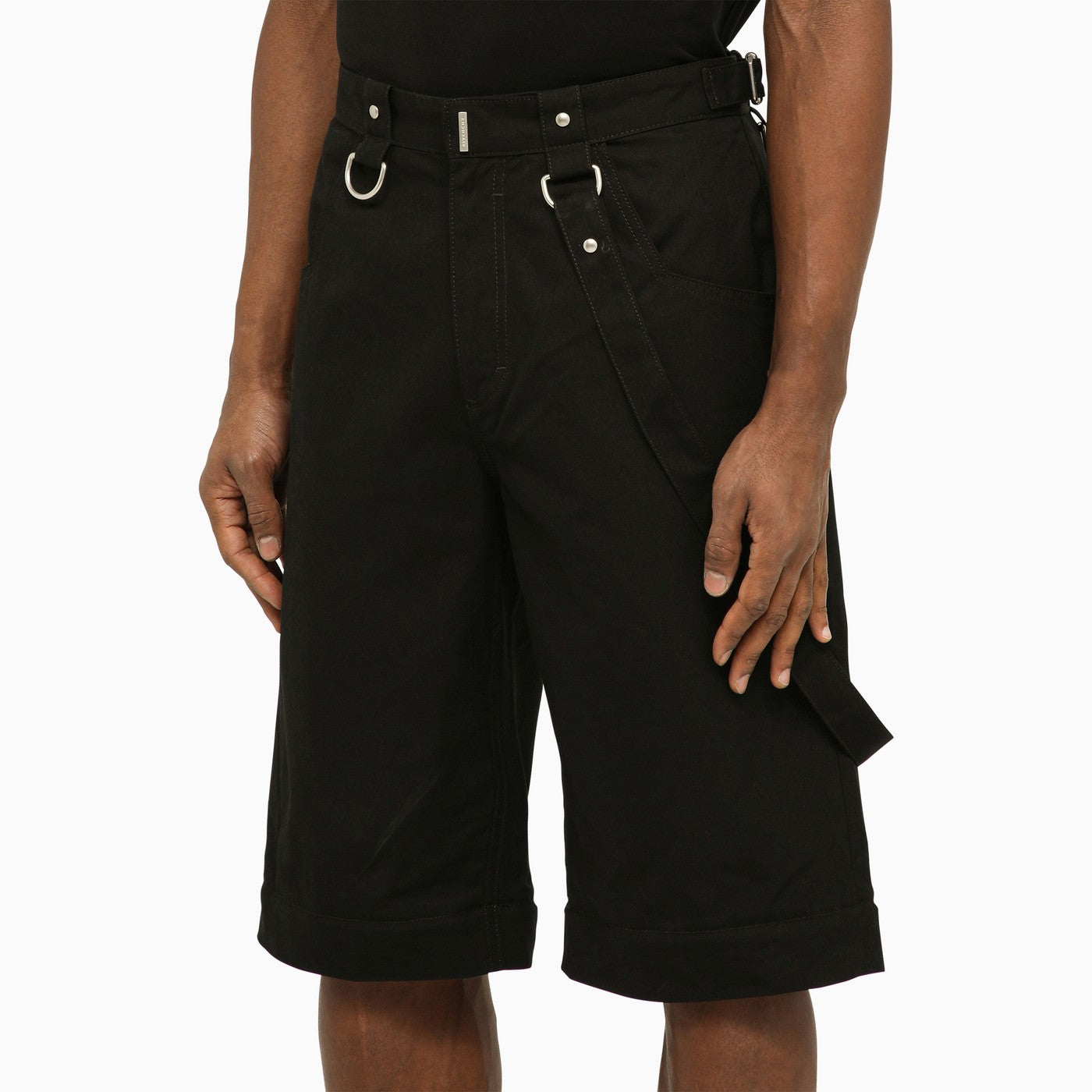 Pantalone nero con fondo rimovibile