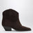 Dewina suede cowboy boots in chocolate