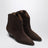 Dewina suede cowboy boots in chocolate