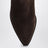 Dewina suede cowboy boots in chocolate