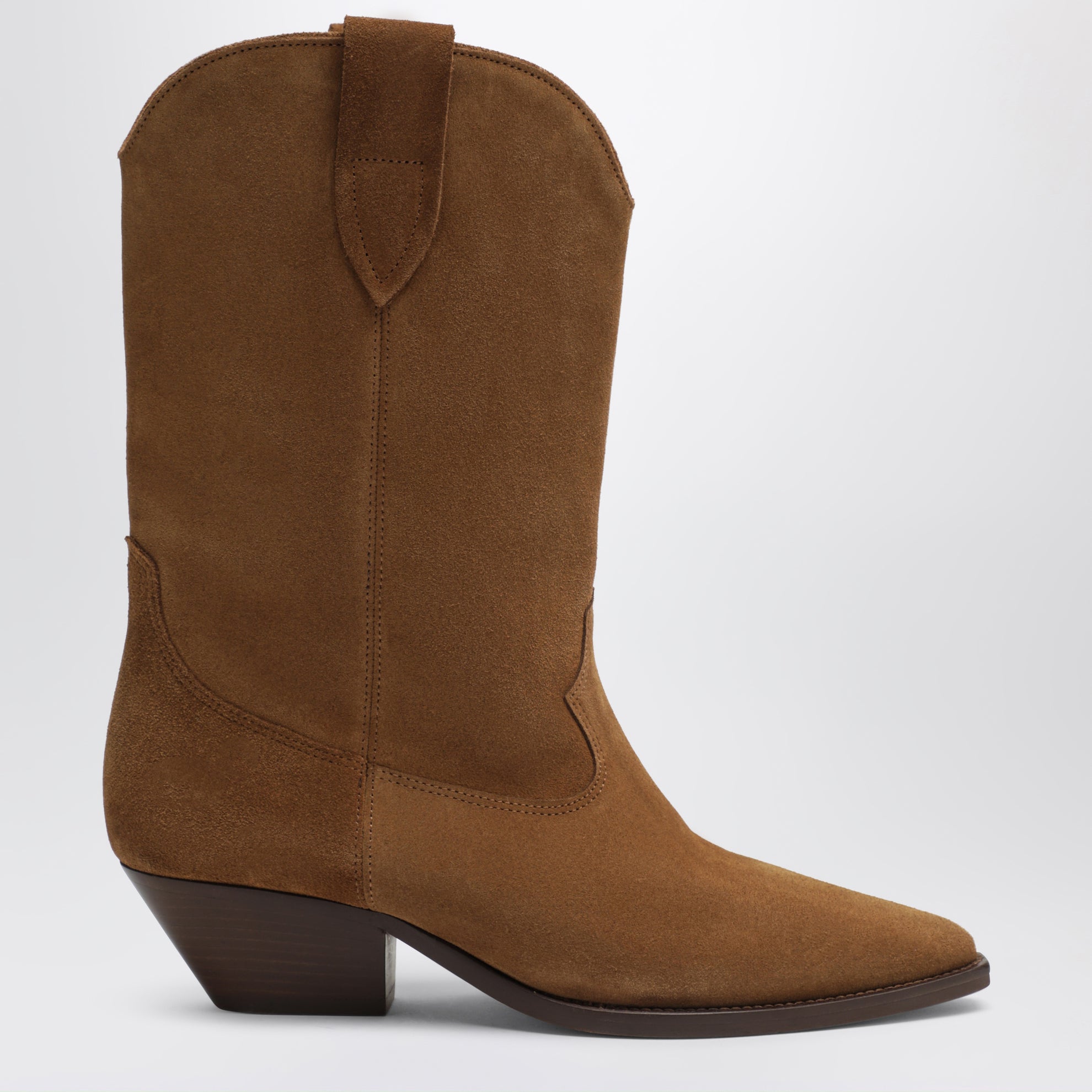 Stivali texani Duerto in camoscio cognac