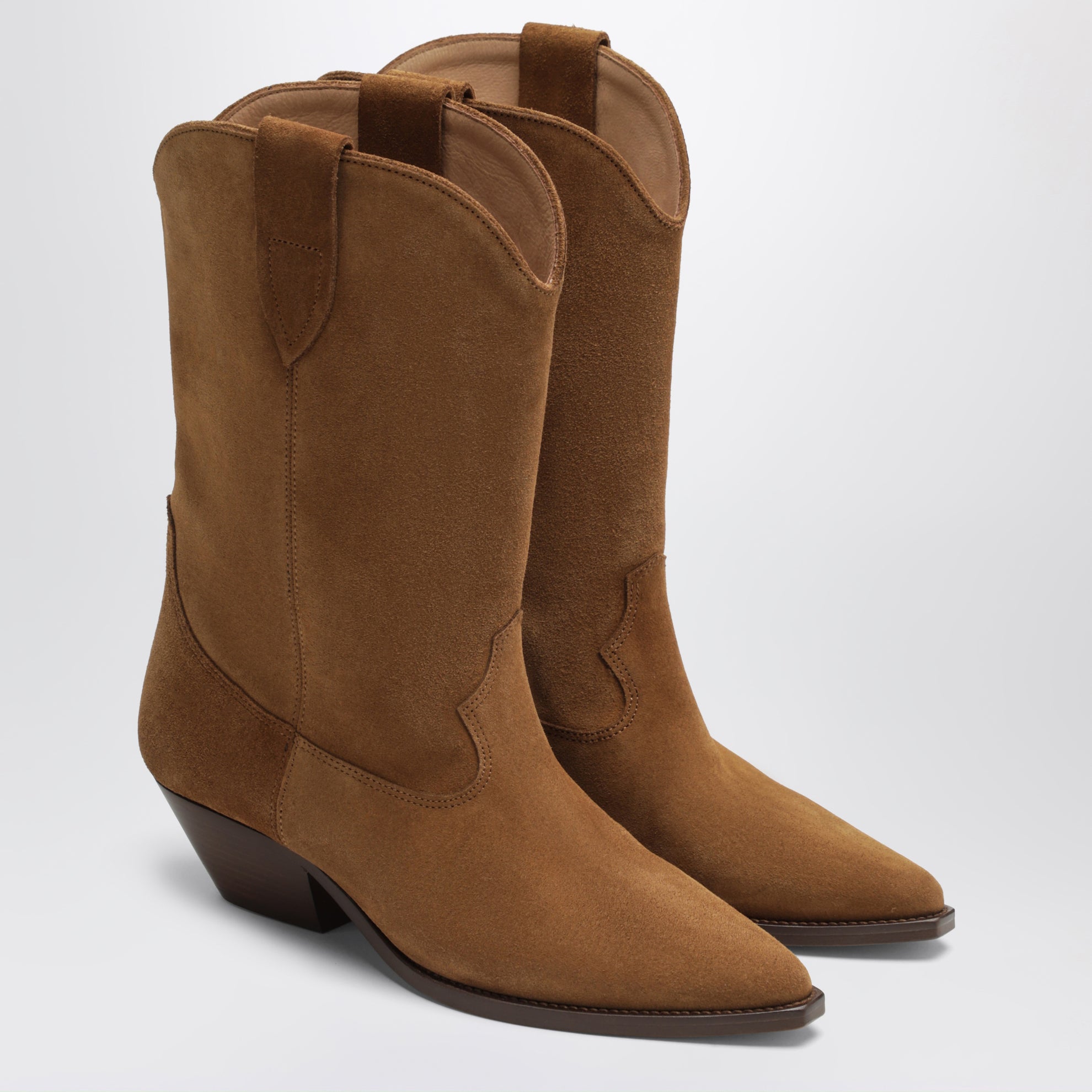 Stivali texani Duerto in camoscio cognac