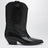Deurto cowboy boots in black leather