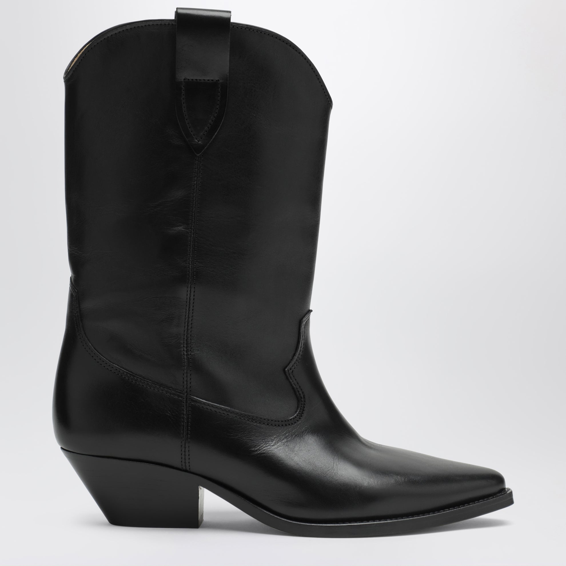 Deurto Cowboystiefel aus schwarzem Leder