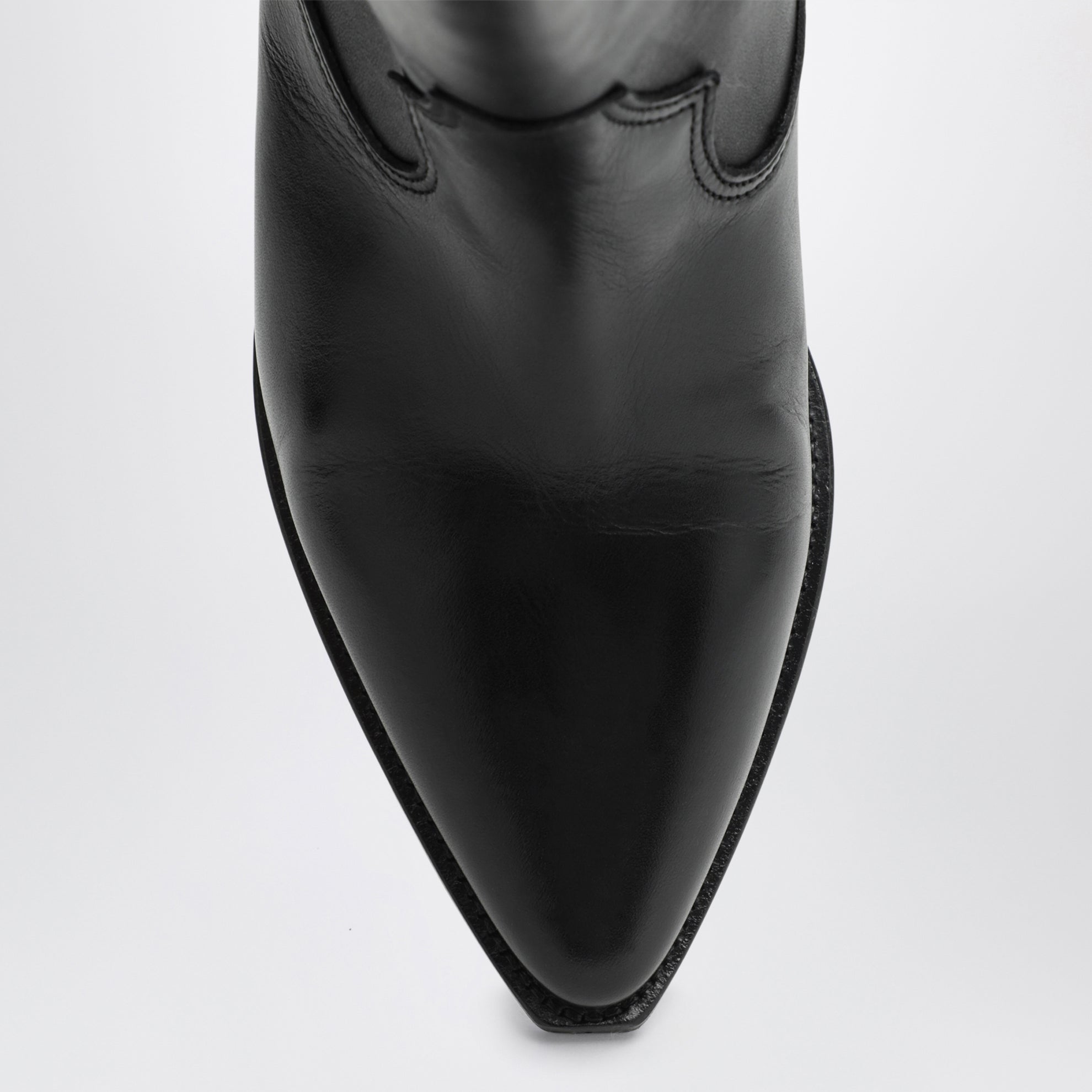 Deurto Cowboystiefel aus schwarzem Leder