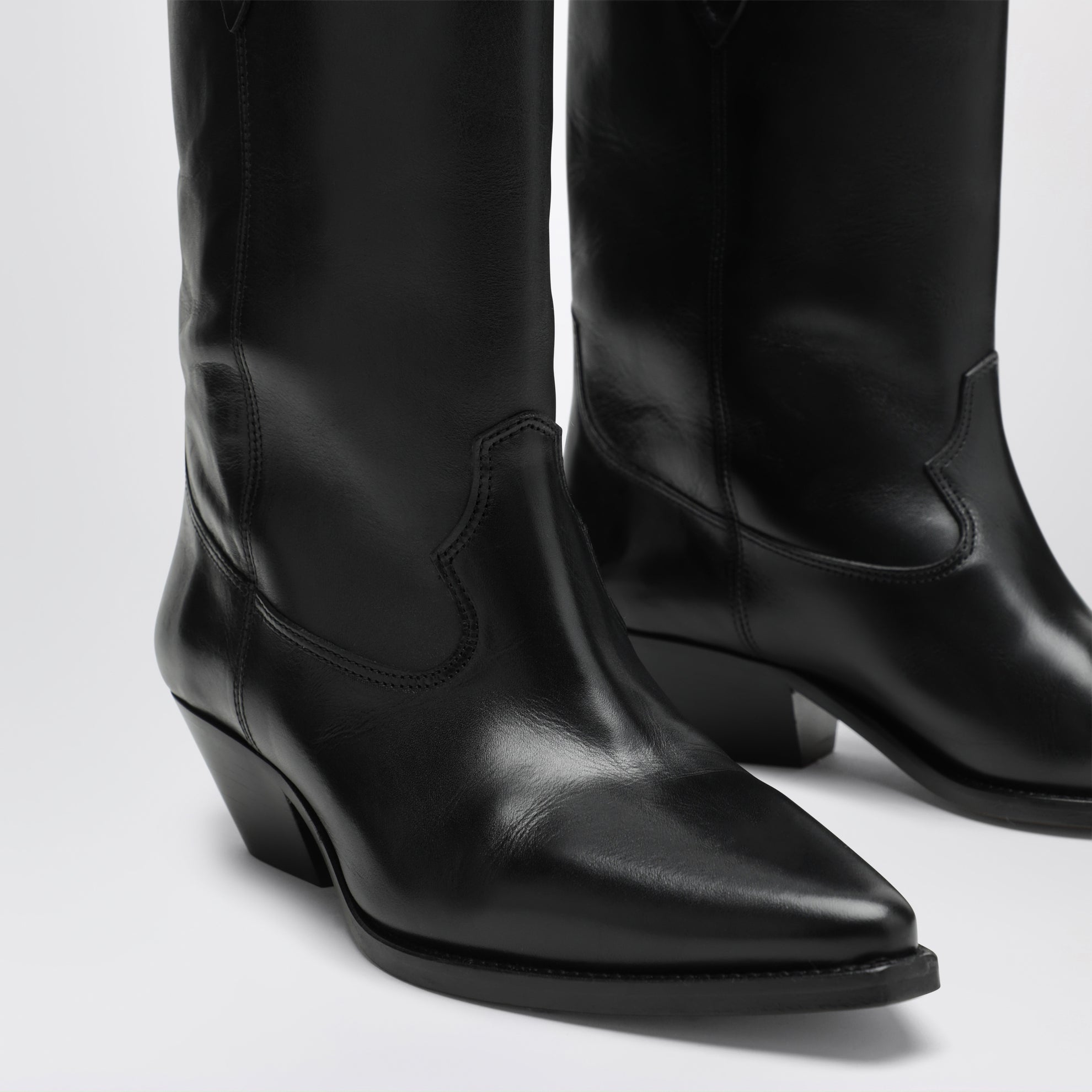 Deurto Cowboystiefel aus schwarzem Leder