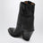 Bottes cowboy Leyane en cuir noir