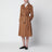 Hellbrauner zweireihiger Trenchcoat aus Kaschmir