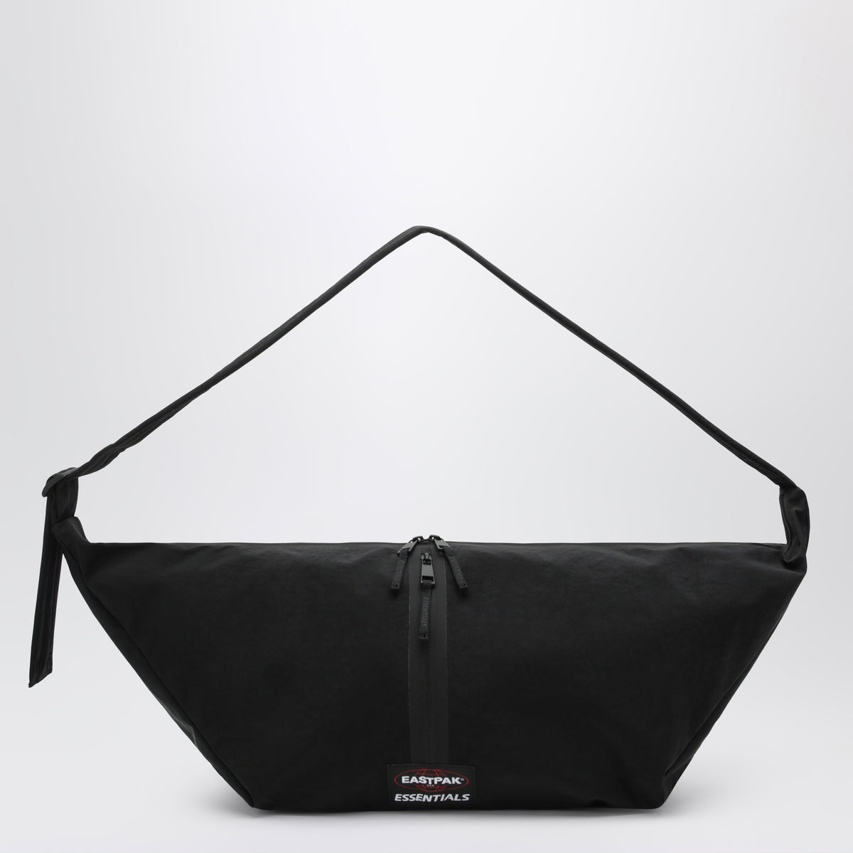 Borsa Shell Bag nera in nylon