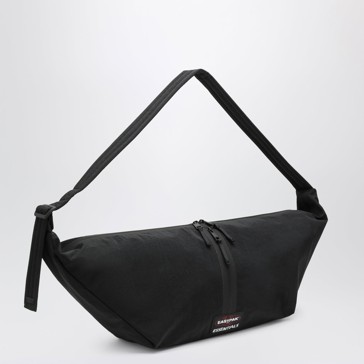 Borsa Shell Bag nera in nylon