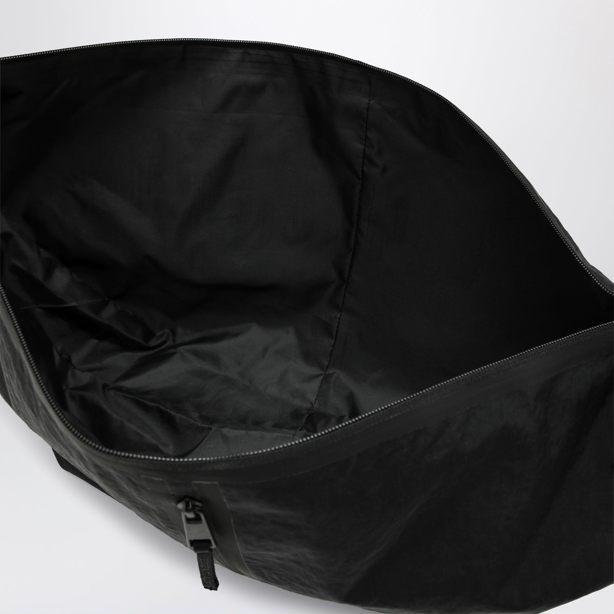 Borsa Shell Bag nera in nylon