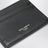 Woven plongé calfskin card holder in black