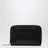Small black zip-around wallet with embossed logo