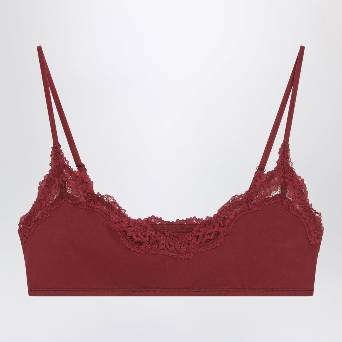 Bralette Fits Everybody bordeaux in pizzo elasticizzato